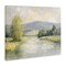 Stupell Industries Abstract River & Mountain Scene Canvas Design by Petal Prints Design